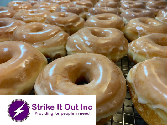 6 Pack Glazed Donuts For Strike it Out