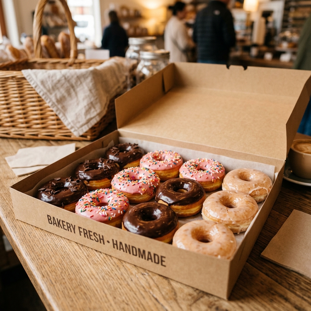 Delicious fresh doughnuts